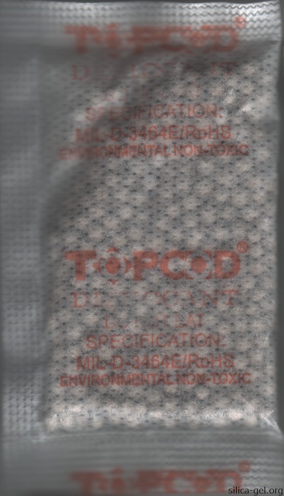 Large Translucent Topcod Packet With Orange Text