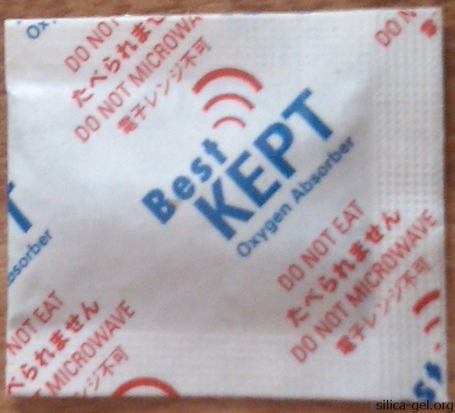 Best Kept oxygen absorber with red and blue text.