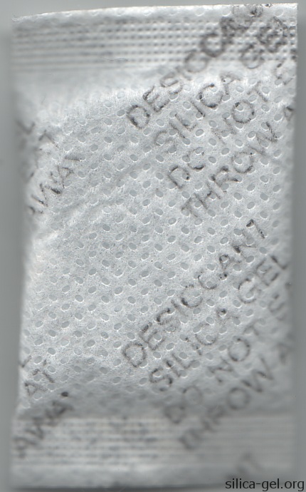 Textured packet with faint black lettering.