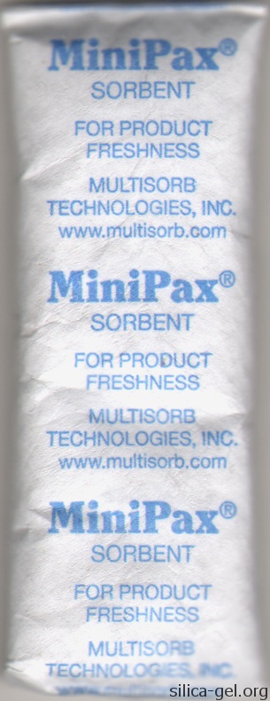 MiniPax Sorbent Packet With Blue Print