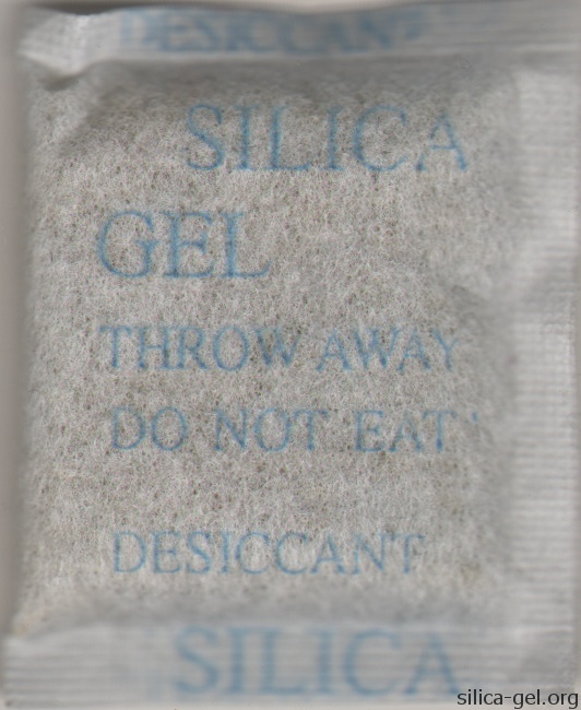 Rough Silica Gel Packet With Blue Printing