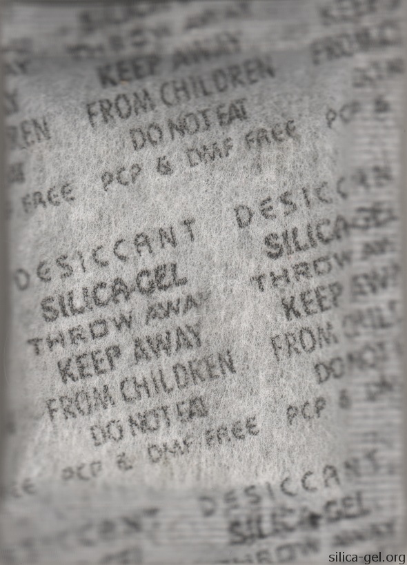 Desiccant Packet Printed With Multiple Fonts