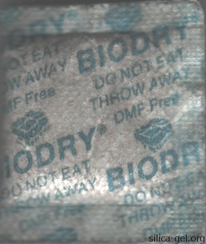 Biodry Packet with Blue Printing