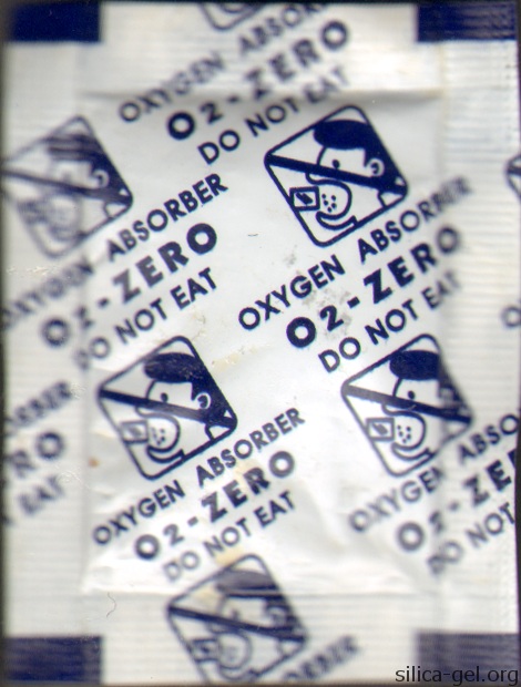 O2-Zero packet printed in dark blue.