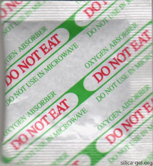 Oxygen Absorber With Red and Green Text