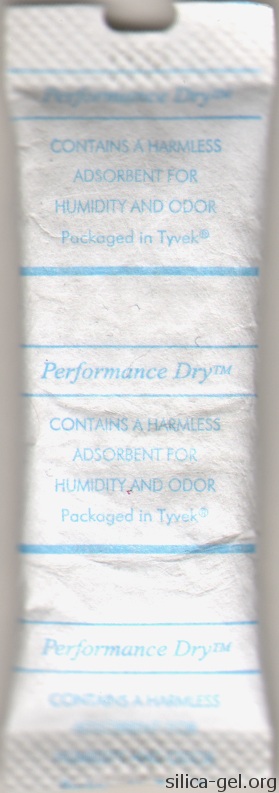 Dry Pak Performance Dry Adsorbent in Tyvek Packaging