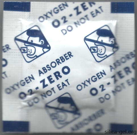 O2-Zero packet printed in blue.