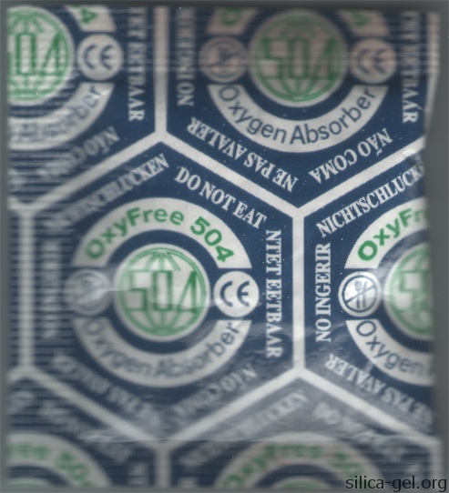 OxyFree 504 packet printed in blue and green.
